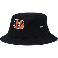 Men's '47 Black Cincinnati Bengals Primary Bucket Hat