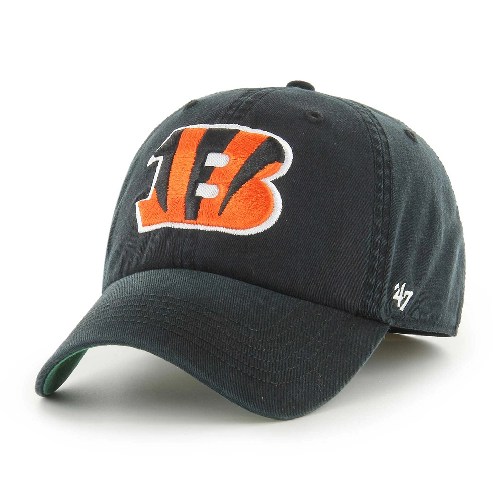 Casquette ajustée '47 noire des Bengals de Cincinnati Sure Shot Franchise pour hommes