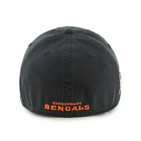 Men's '47 Black Cincinnati Bengals Sure Shot Franchise Fitted Hat