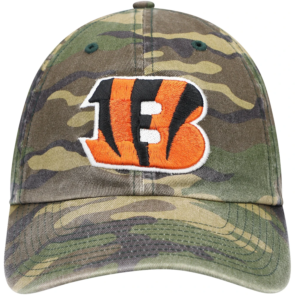 Casquette réglable '47 Camo Cincinnati Bengals Woodland Clean Up pour homme