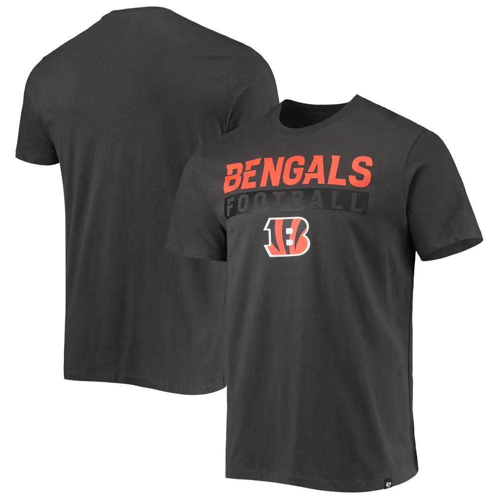 Lids Cincinnati Bengals '47 Dark Ops Super Rival T-Shirt - Charcoal