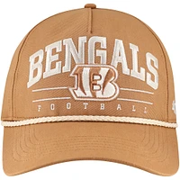 Casquette ajustable Roscoe Rope Hitch pour homme, couleur tan, '47, Cincinnati Bengals