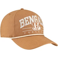 Casquette ajustable Roscoe Rope Hitch pour homme, couleur tan, '47, Cincinnati Bengals