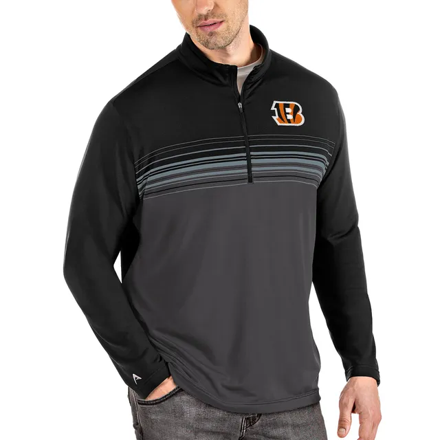 Antigua Cincinnati Bengals Mens Black Generation Long Sleeve 1/4