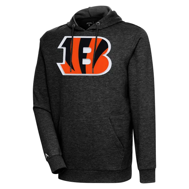 Officially Licensed NFL Men's Cincinnati Bengals Black Full-Zip Hoodie