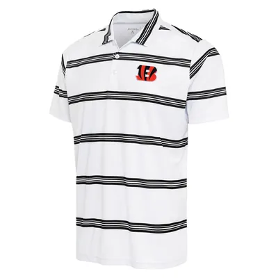 Antigua Men's Cincinnati Bengals Compass White Polo