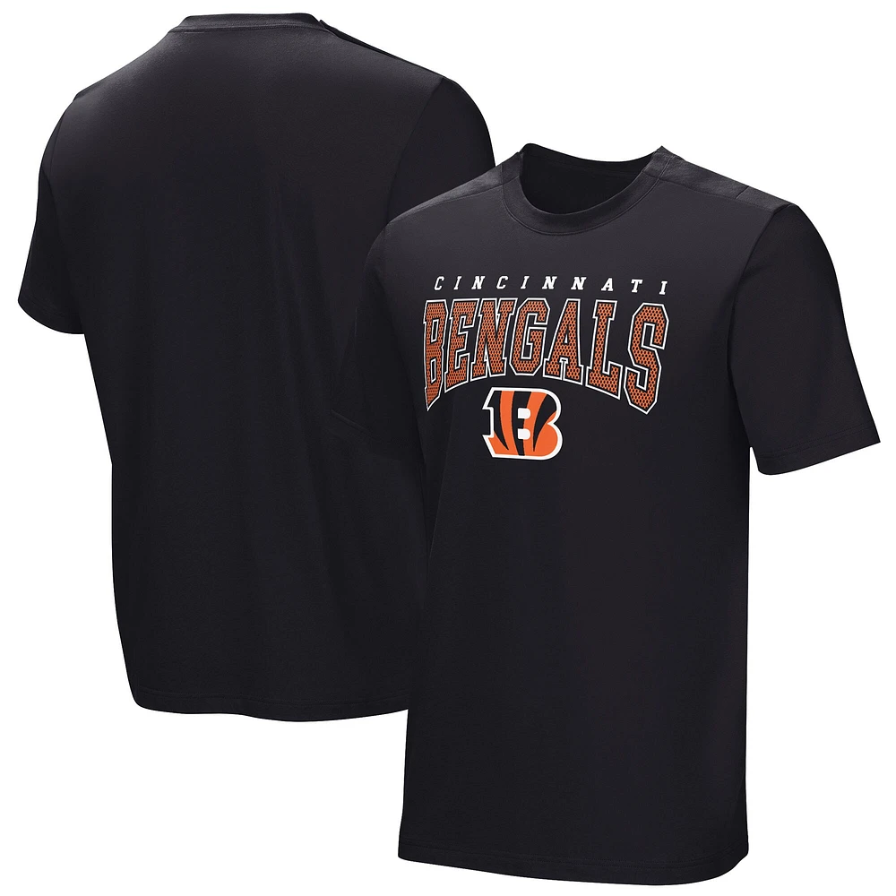 T-shirt adaptatif noir de l'équipe locale des Bengals Cincinnati pour hommes