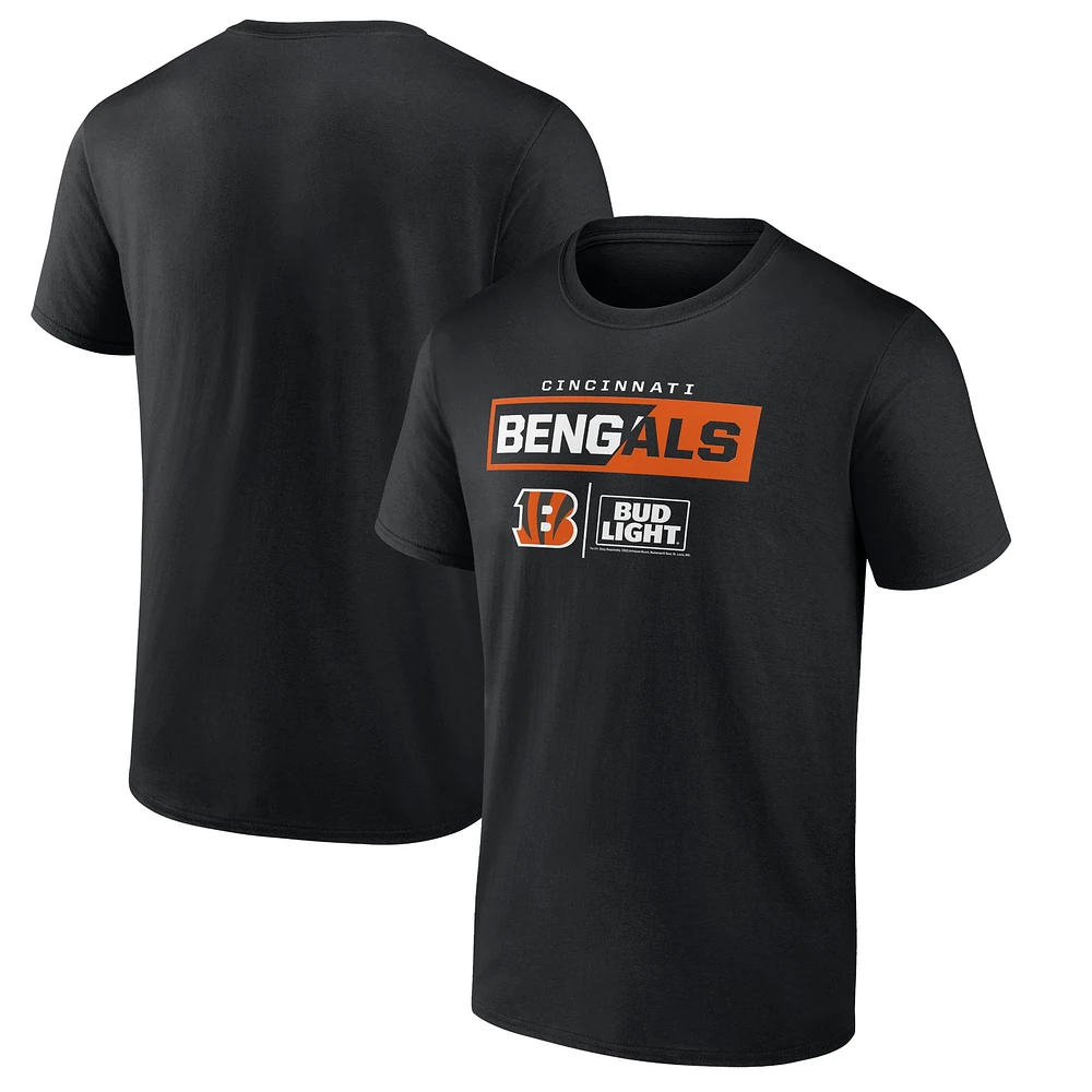 T-shirt noir NFL x Bud Light des Bengals de Cincinnati pour hommes