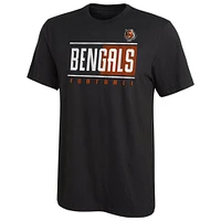 T-shirt noir pour homme avec logo Cincinnati Bengals