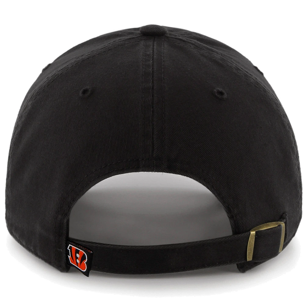 Casquette ajustable Cincinnati Bengals '47 Brand Cleanup pour homme