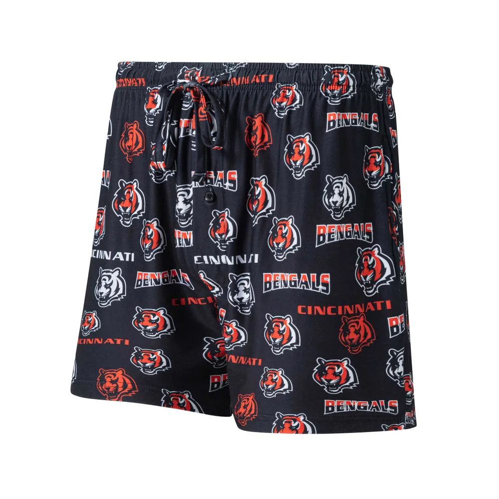 Lids Cincinnati Bengals Concepts Sport Breakthrough Jam Allover Print Knit  Shorts - Black