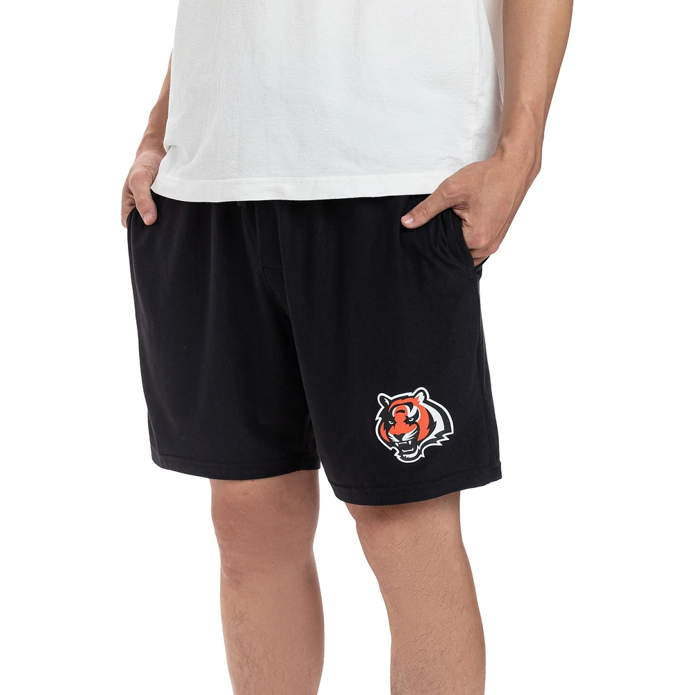 Ensemble de deux shorts Concepts Sport noir Cincinnati Bengals Gauge Jam pour hommes