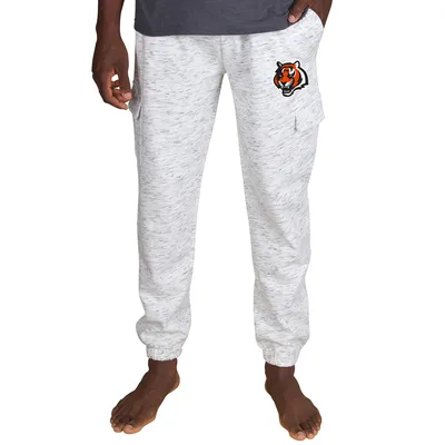 Cincinnati Bengals Concepts Sport Alley Fleece Cargo Pants - White/Charcoal