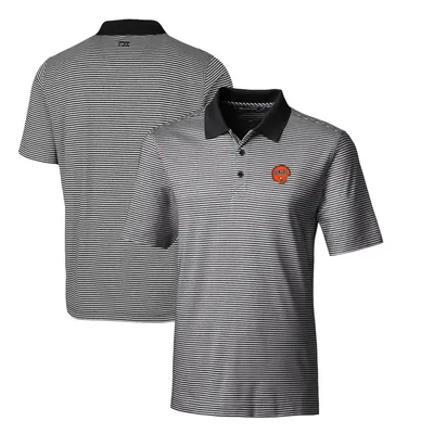 Denver Broncos Cutter & Buck Big Tall Forge Tonal Stripe Polo - Orange