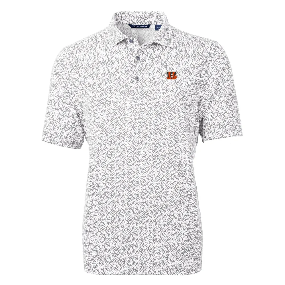 Lids Cincinnati Bengals Cutter & Buck Virtue Eco Pique Botanical Print Polo  - Gray