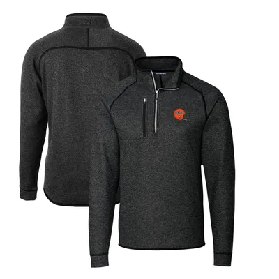 Cincinnati Bengals Cutter & Buck Mainsail Sweater-Knit Big Tall Half-Zip Pullover Jacket