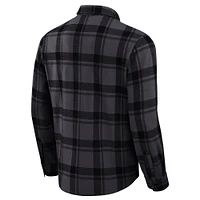Men's Darius Rucker Collection by Fanatics Black Cincinnati Bengals Plaid Button-Up Shirt