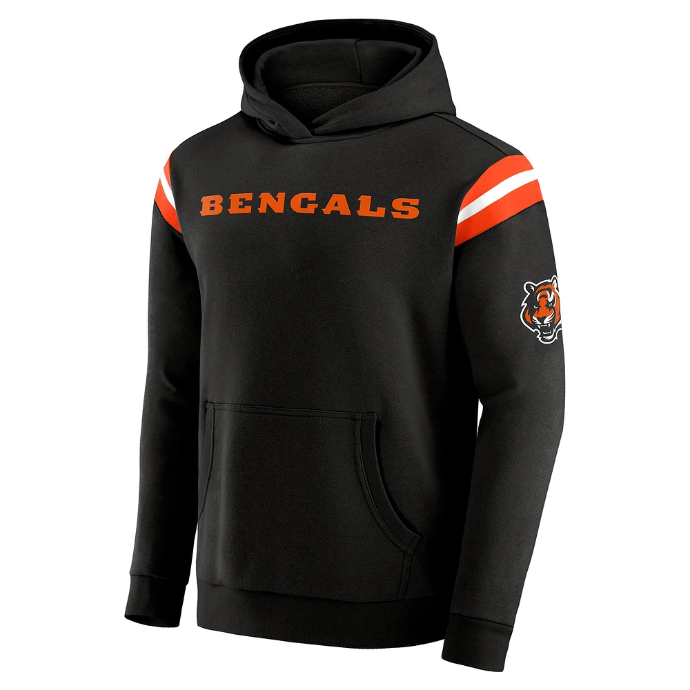 Sweat à capuche délavé pour homme de la collection Darius Rucker par Fanatics, couleur anthracite, des Bengals Cincinnati