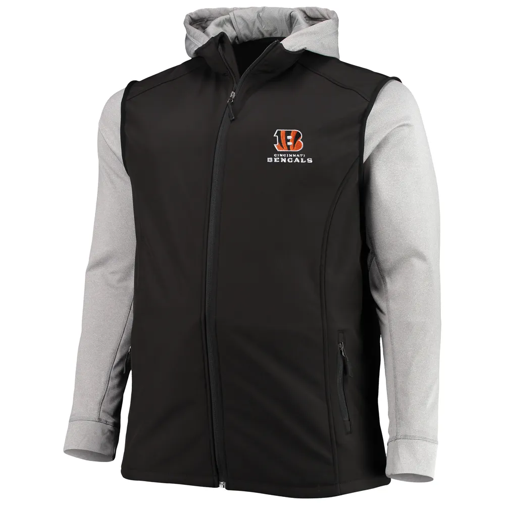 Veste à capuche Dunbrooke Cincinnati Bengals Big & Tall Alpha Full-Zip pour homme, noir/gris