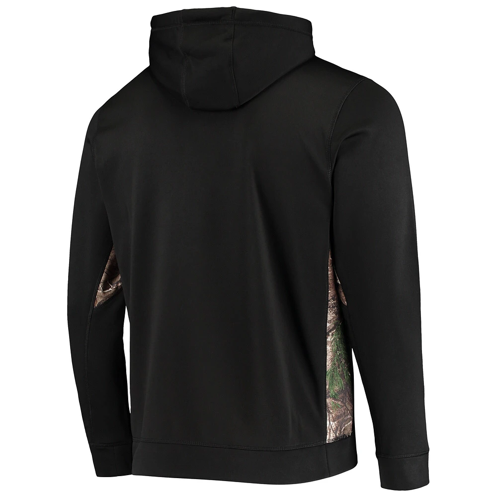 Dunbrooke Black/Realtree Camo Cincinnati Bengals Decoy Tech Fleece Sweat à capuche entièrement zippé pour homme