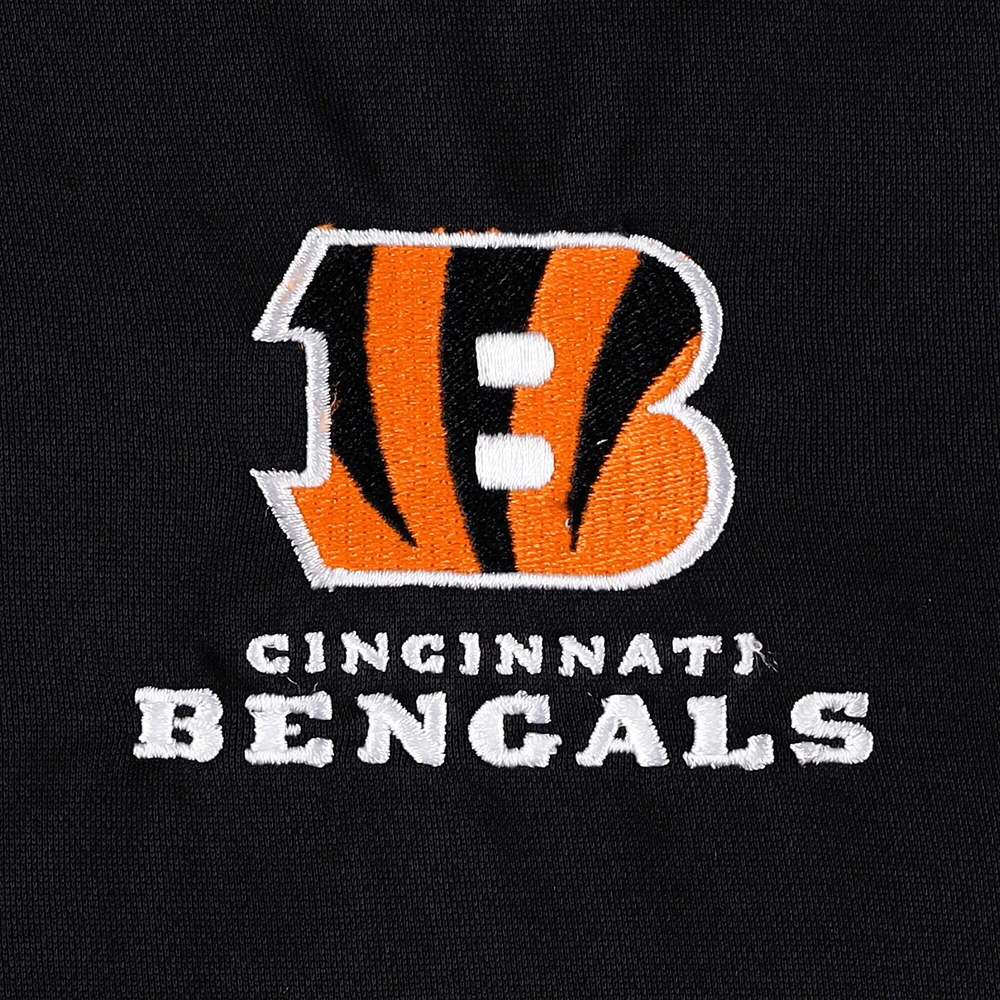 Men's Dunbrooke Black Cincinnati Bengals All-Star Tech Quarter-Zip Top