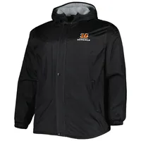 Dunbrooke Black Cincinnati Bengals Big & Tall Legacy Stadium Veste entièrement zippée pour homme