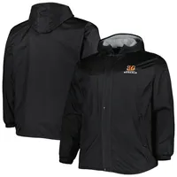 Dunbrooke Black Cincinnati Bengals Big & Tall Legacy Stadium Veste entièrement zippée pour homme