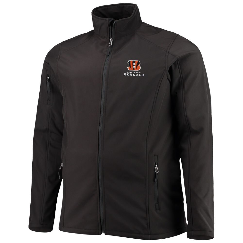 Men's Dunbrooke Black Cincinnati Bengals Big & Tall Sonoma Softshell Full-Zip Jacket