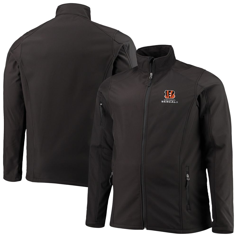 Men's Dunbrooke Black Cincinnati Bengals Big & Tall Sonoma Softshell Full-Zip Jacket