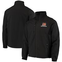 Men's Dunbrooke Black Cincinnati Bengals Circle Softshell Fleece Full-Zip Jacket