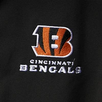 Men's Dunbrooke Black Cincinnati Bengals Circle Softshell Fleece Full-Zip Jacket