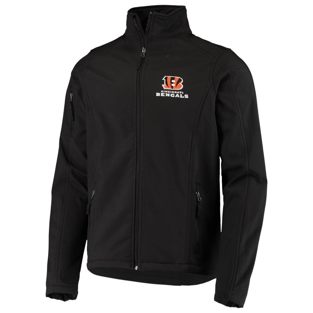 Men's Dunbrooke Black Cincinnati Bengals Sonoma Softshell Full-Zip Jacket