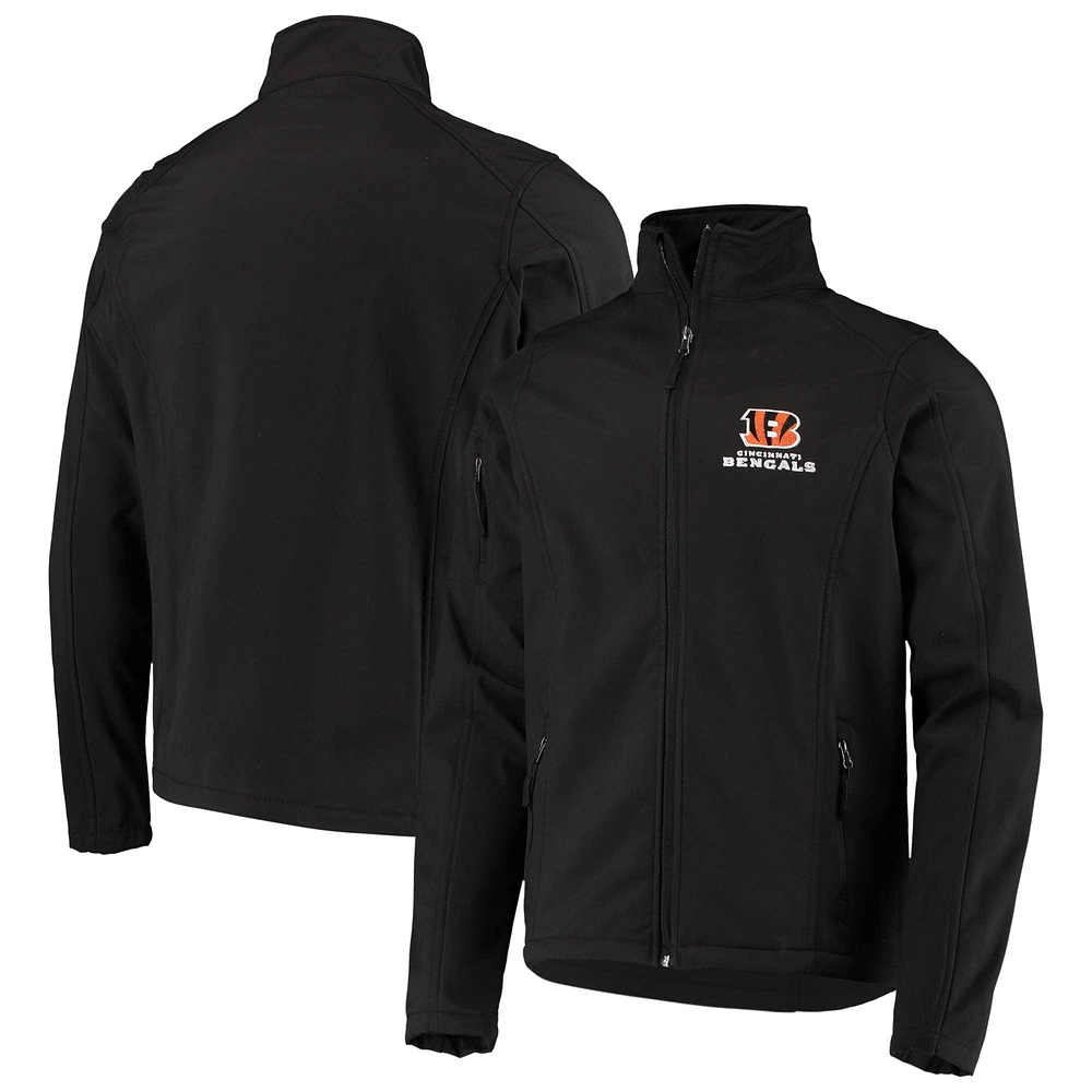 Veste Dunbrooke noire pour homme Cincinnati Bengals Sonoma Softshell entièrement zippée