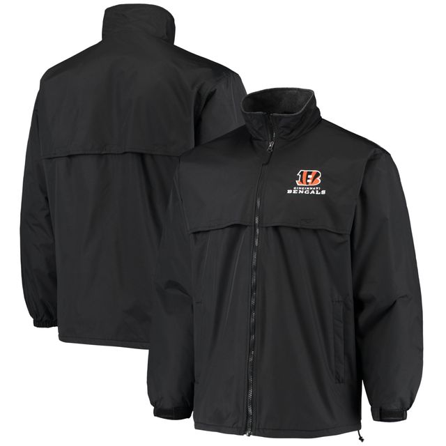 Dunbrooke Black Cincinnati Bengals Veste polaire entièrement zippée pour homme