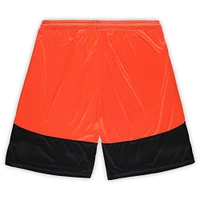 Short de lancement Fanatics noir/orange pour homme Cincinnati Bengals Big & Tall