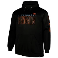 Sweat à capuche en polaire noir Fanatics Cincinnati Bengals Big & Tall pour hommes