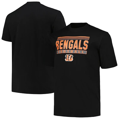 T-shirt pop noir Big & Tall Fanatics pour hommes des Bengals de Cincinnati