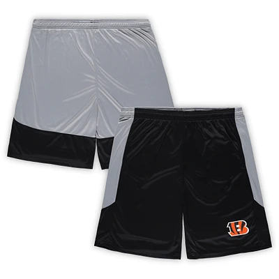 Short noir Fanatics pour hommes des Bengals de Cincinnati avec logo l'équipe Big & Tall