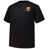 Men's Fanatics Black Cincinnati Bengals Big & Tall Throwback Logo T-Shirt