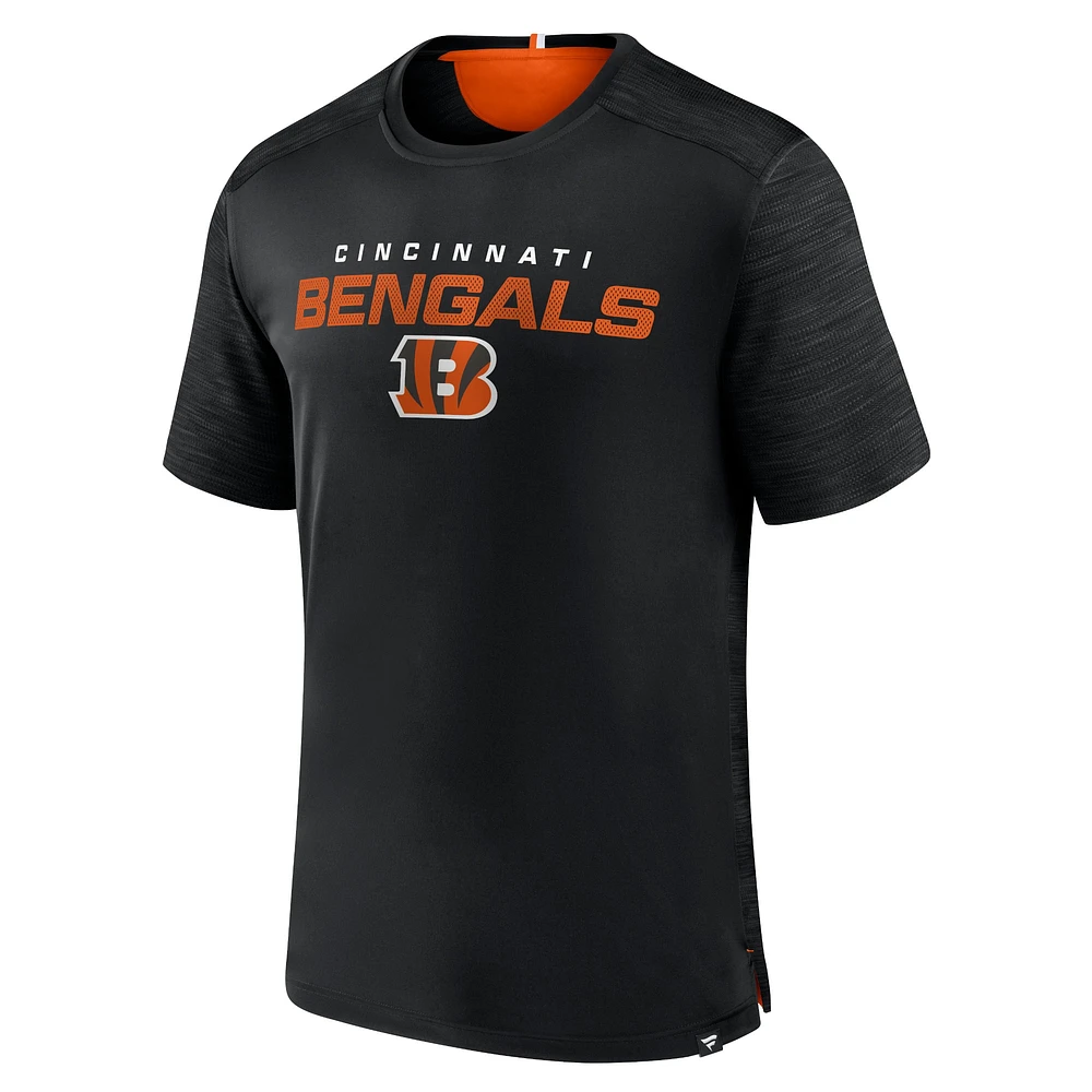 Men's Fanatics Black Cincinnati Bengals Defender Evo T-Shirt