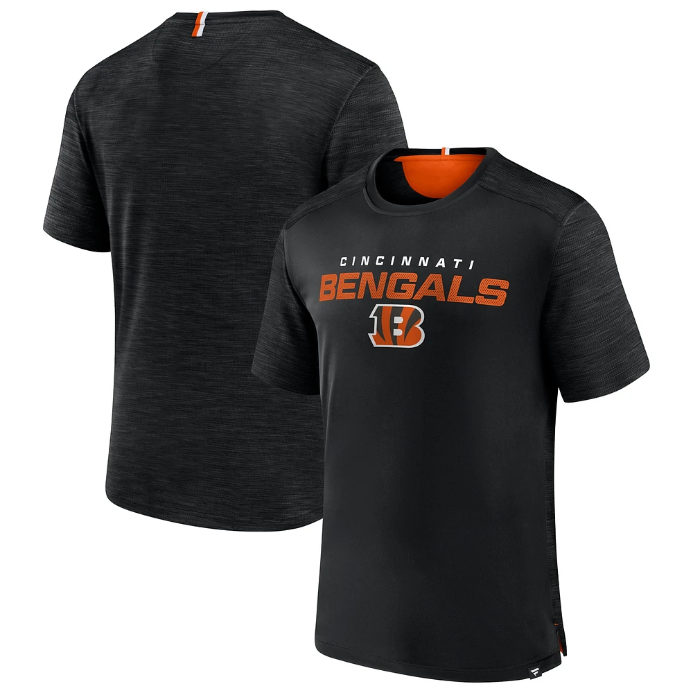 T-shirt noir Fanatics Defender Evo des Bengals de Cincinnati pour hommes