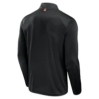 Men's Fanatics Black Cincinnati Bengals Defender Long Sleeve Quarter-Zip Jacket