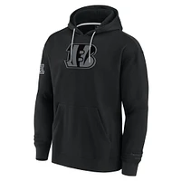 Men's Fanatics Black Cincinnati Bengals Elements Pace Fleece Pullover Hoodie