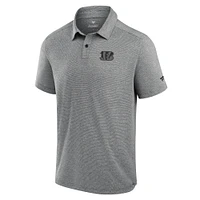 Polo technique pour hommes Fanatics noir Cincinnati Bengals Front Office