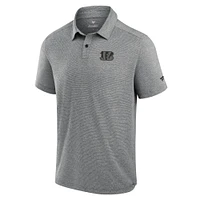 Polo technique noir Fanatics pour homme des Bengals de Cincinnati