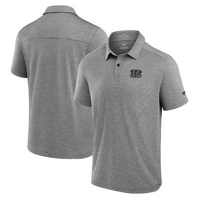 Polo technique noir Fanatics pour homme des Bengals de Cincinnati