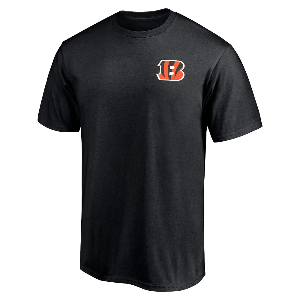 T-shirt noir Fanatics Cincinnati Bengals #1 Dad pour hommes