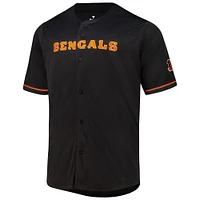 Maillot à boutons complets Pop Cincinnati Bengals Fanatics noir pour homme