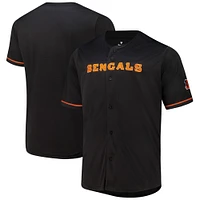 Maillot à boutons complets Pop Cincinnati Bengals Fanatics noir pour homme