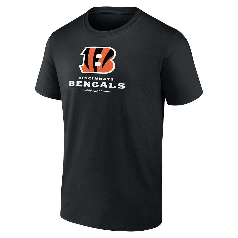 Men's Fanatics Black Cincinnati Bengals Team Lockup T-Shirt